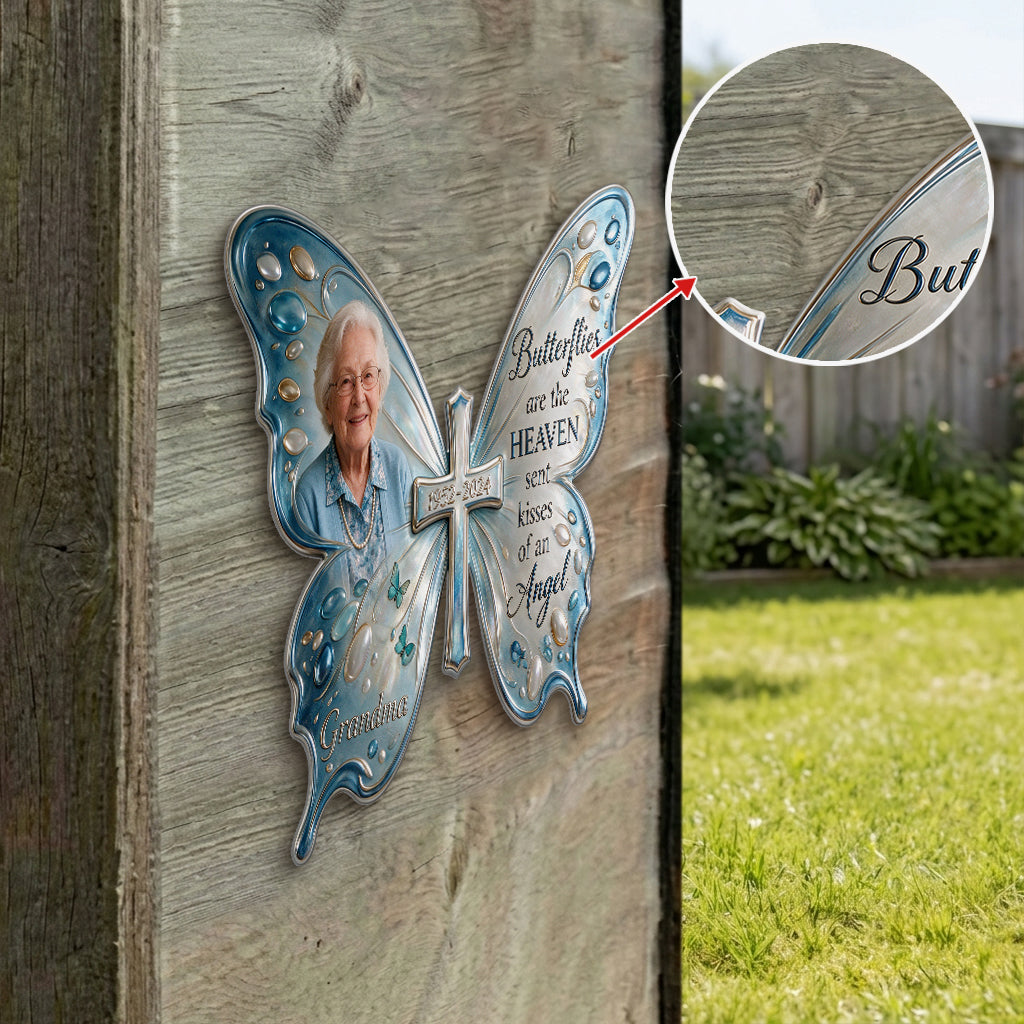 In Loving Memory - Personalized Memorial 3D Printed Cut Metal Sign