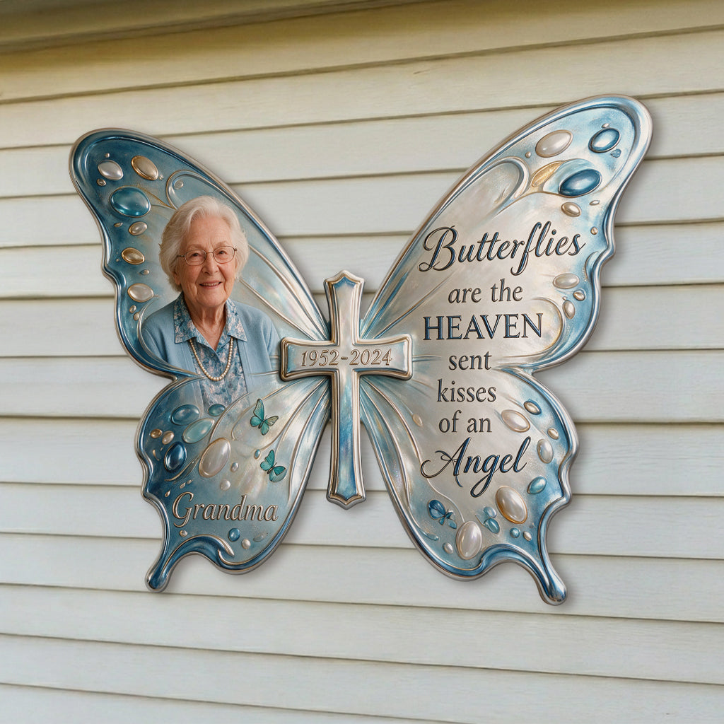 In Loving Memory - Personalized Memorial 3D Printed Cut Metal Sign