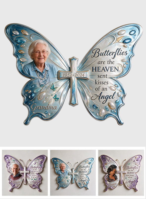 In Loving Memory - Personalized Memorial 3D Printed Cut Metal Sign