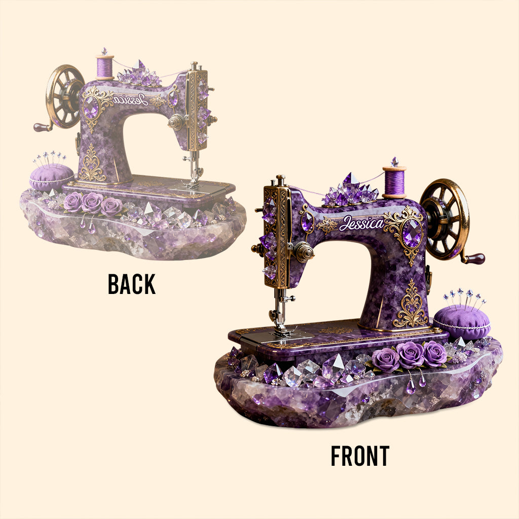 Cadeau idéal pour les passionnées de couture - Plaque acrylique personnalisée sur le thème de la couture