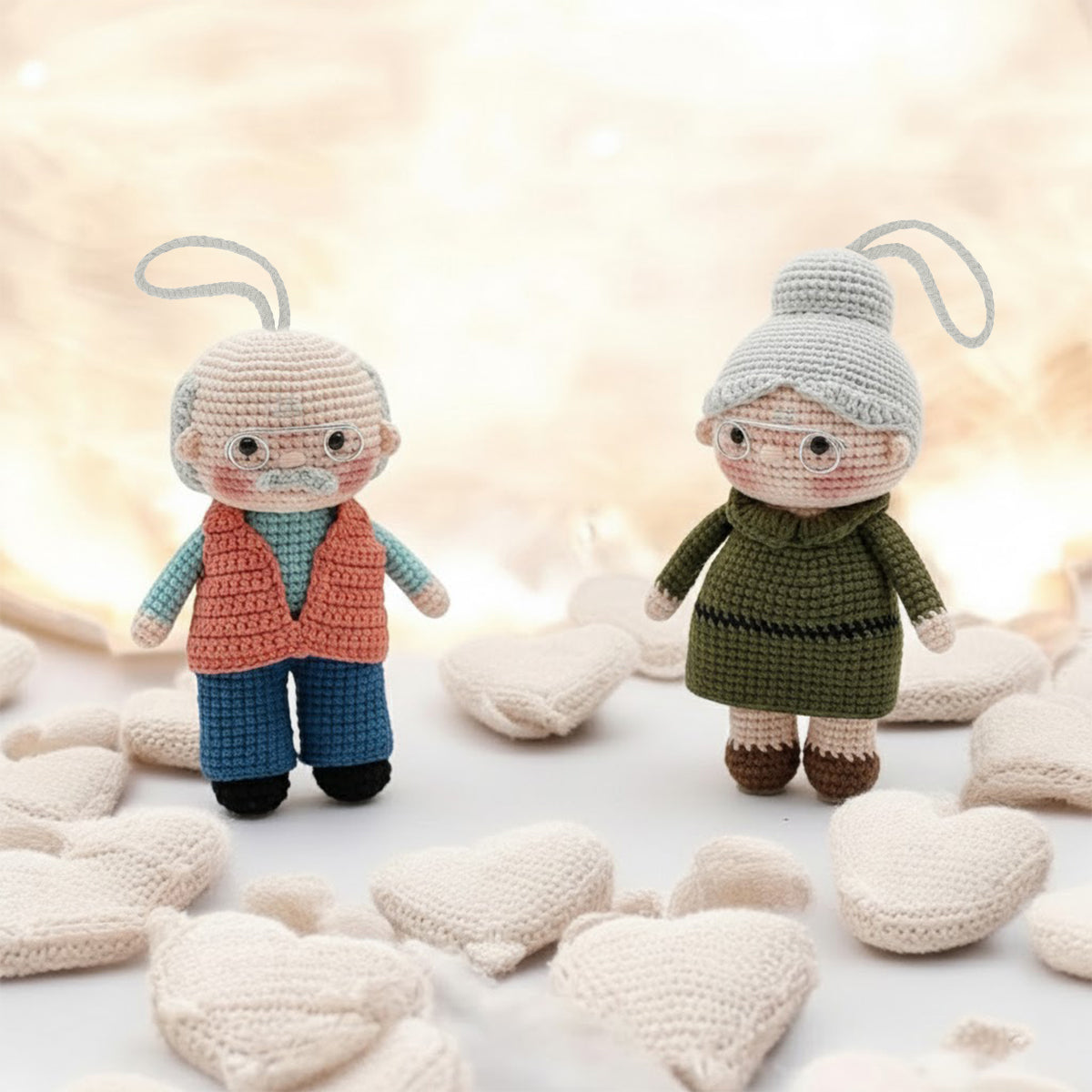 Joyeux Noël à quatre pattes ! Ornement de Noël personnalisé pour chien, fait main au crochet.