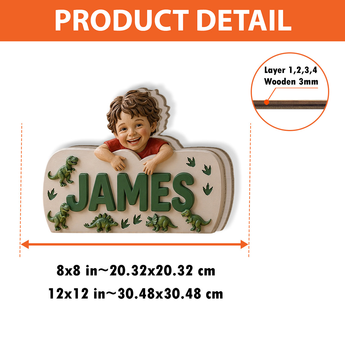Special Name Wooden Pen Holder - Personalized Kid Wooden Desk Organizer