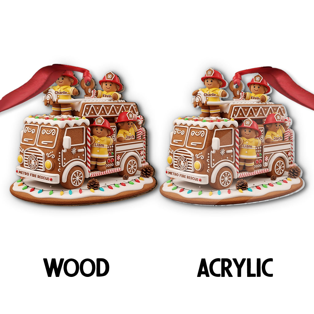Héros des fêtes - Cadeau pour pompier - Ornement de pompier personnalisé