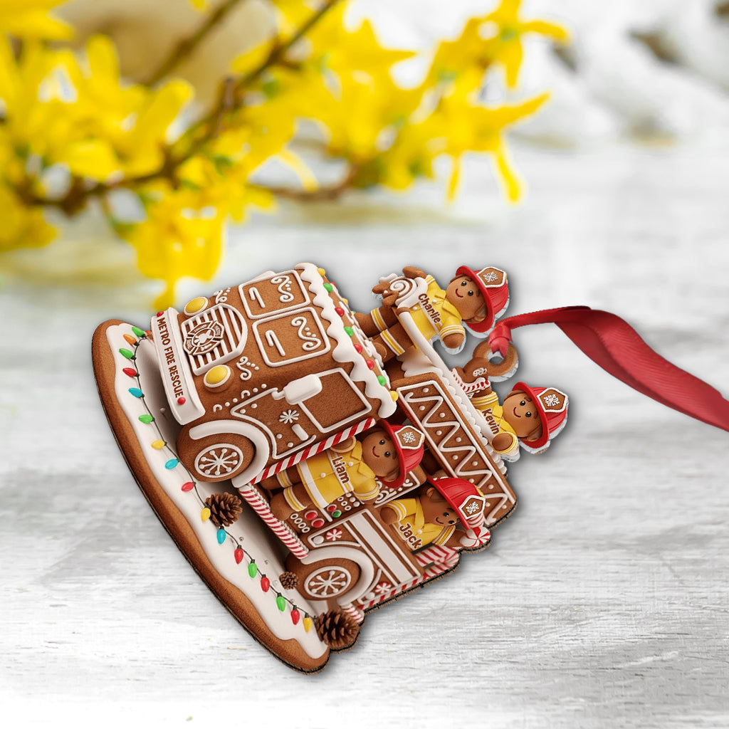 Héros des fêtes - Cadeau pour pompier - Ornement de pompier personnalisé