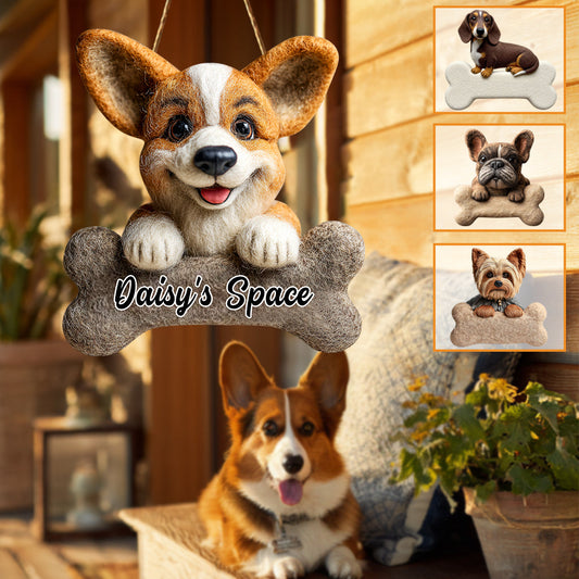 Beware Of Dog - Personalized Dog Custom Shaped Wood Sign