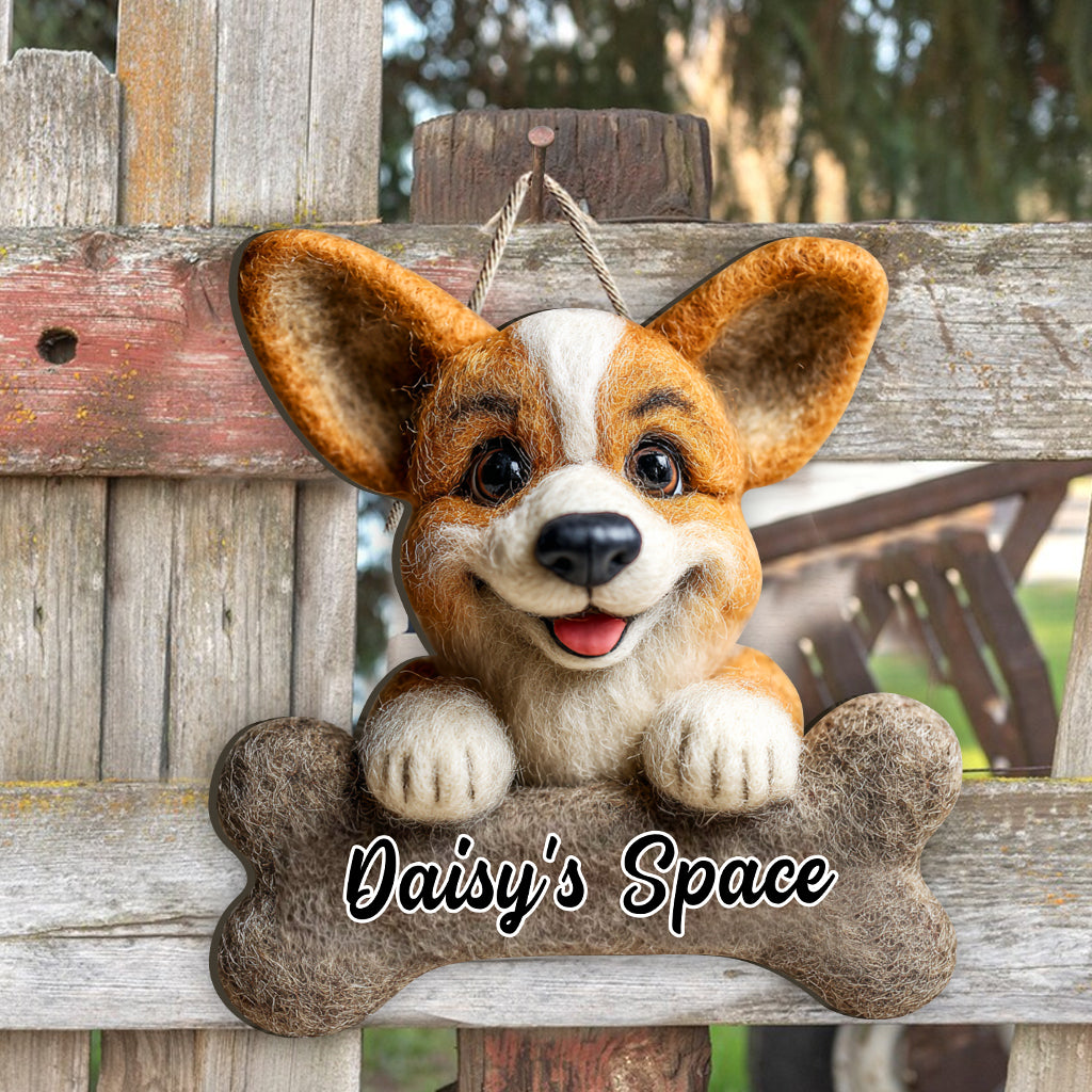 Beware Of Dog - Personalized Dog Custom Shaped Wood Sign