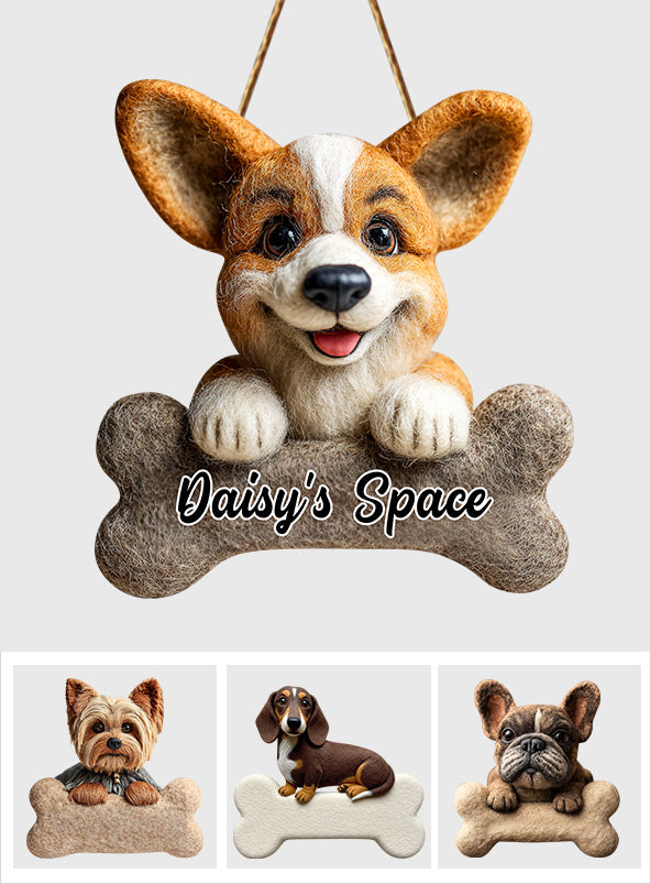 Beware Of Dog - Personalized Dog Custom Shaped Wood Sign