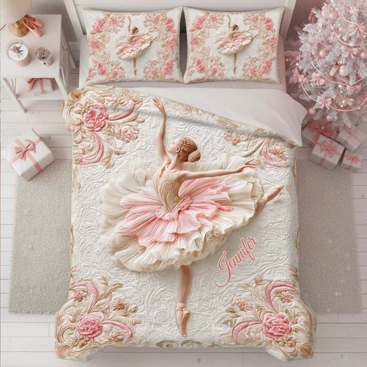 Life Is Better When You Dance - Personalized Ballet Quilt Set