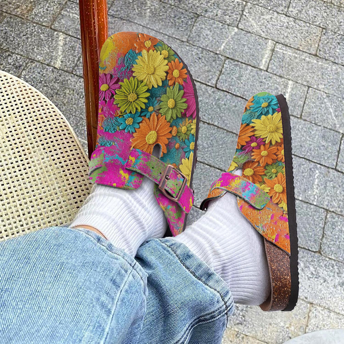 Hippie Soul - Sabots hippies personnalisés avec soutien de la voûte plantaire