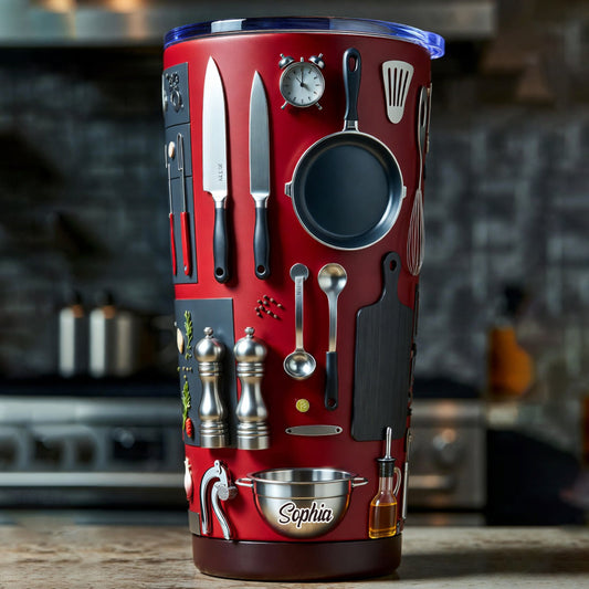 Gobelet isotherme personnalisé « J’adore cuisiner »