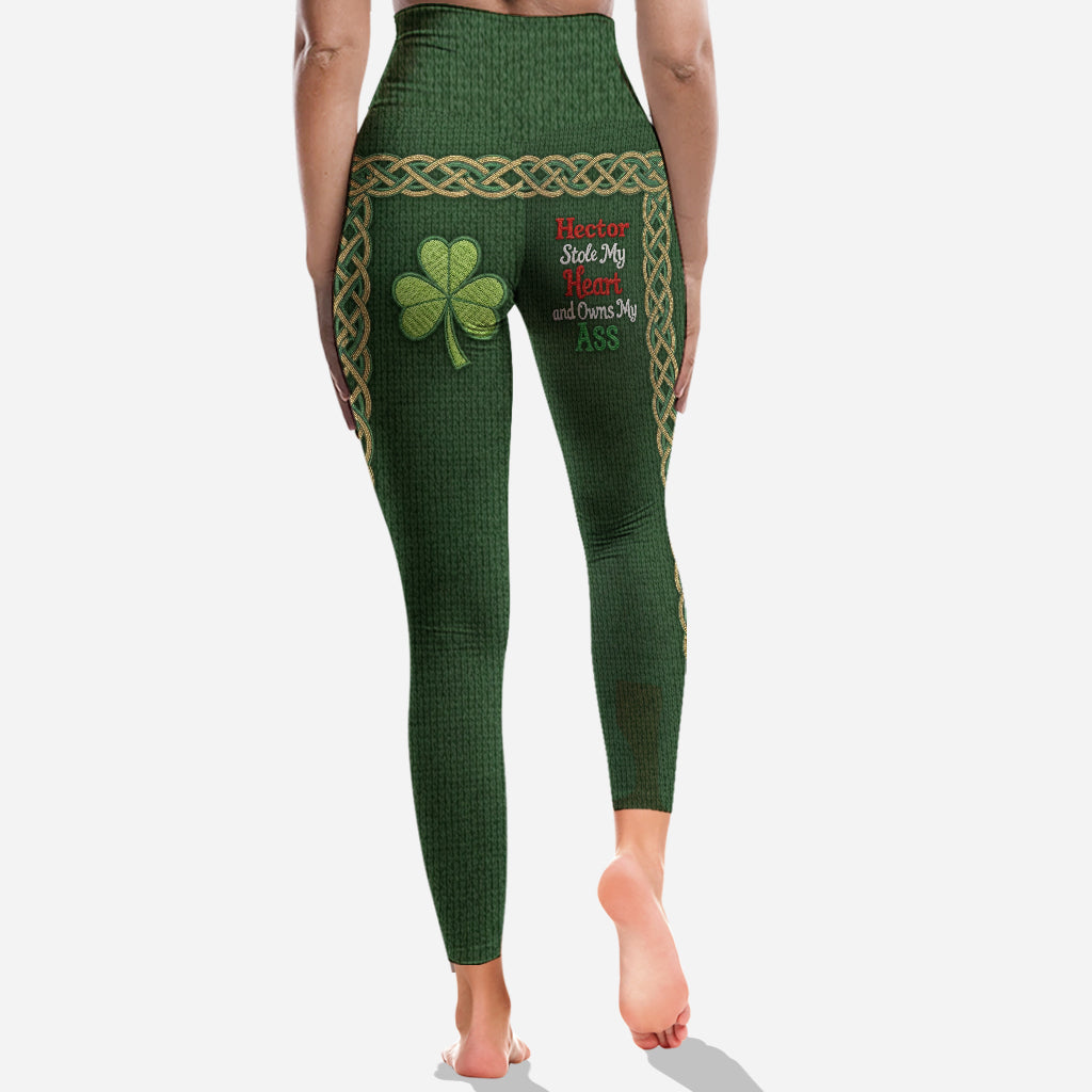 J'ai volé mon cœur et je possède mes fesses - Leggings irlandais personnalisés