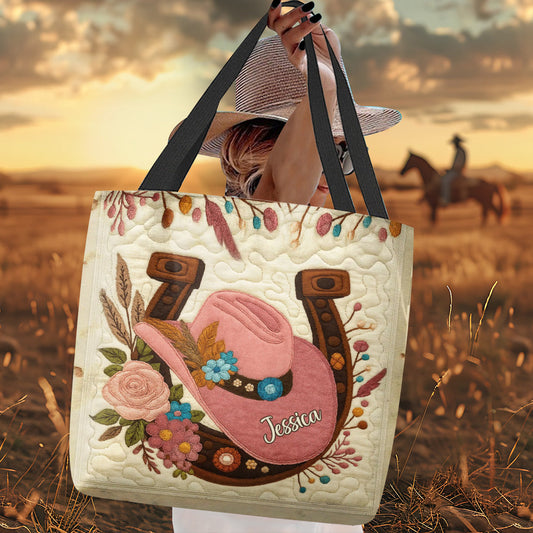 Cowgirl Hat - Personalized Cowgirl Tote Bag