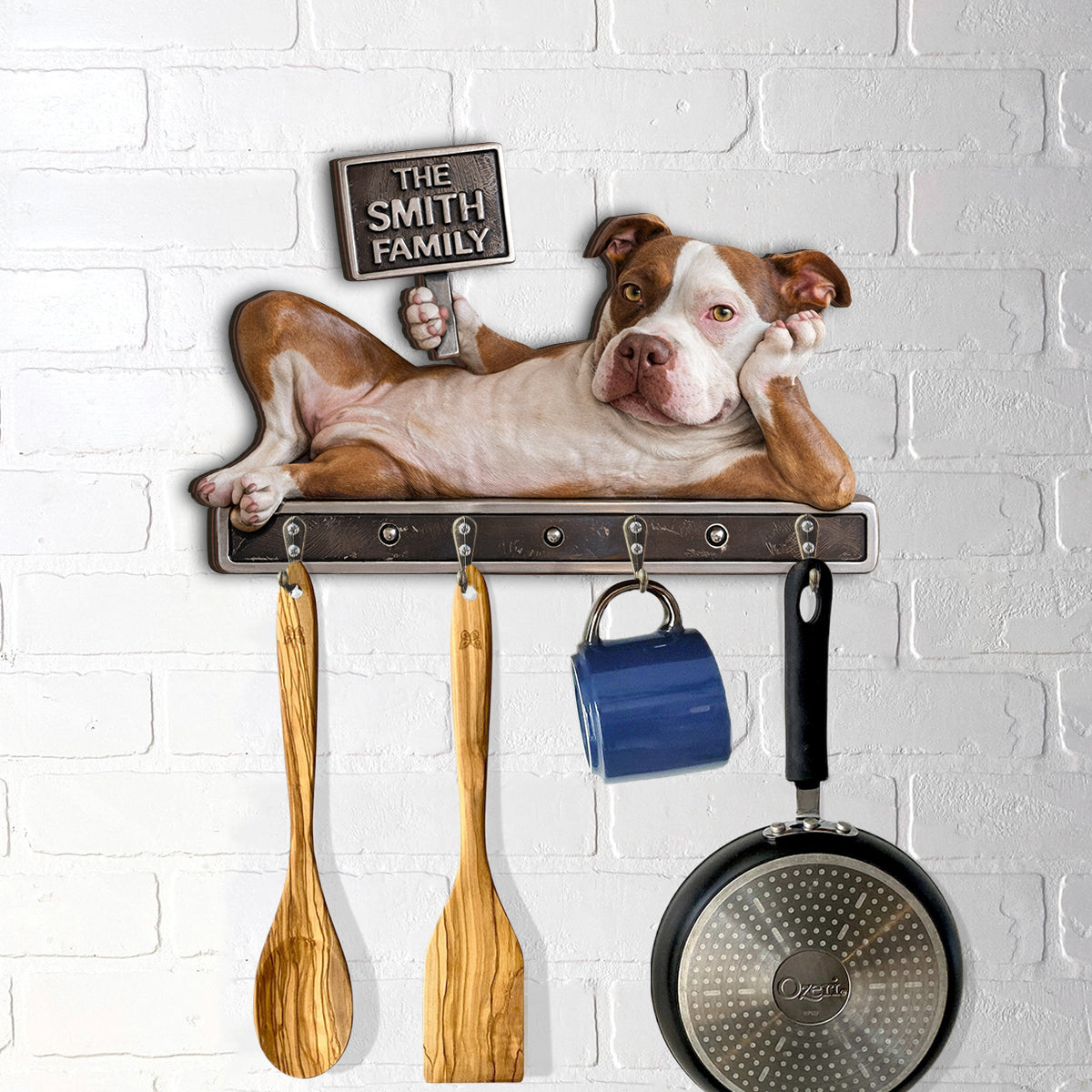 Funny Dog Decor - Personalized Dog Custom Shaped Hanging Rack