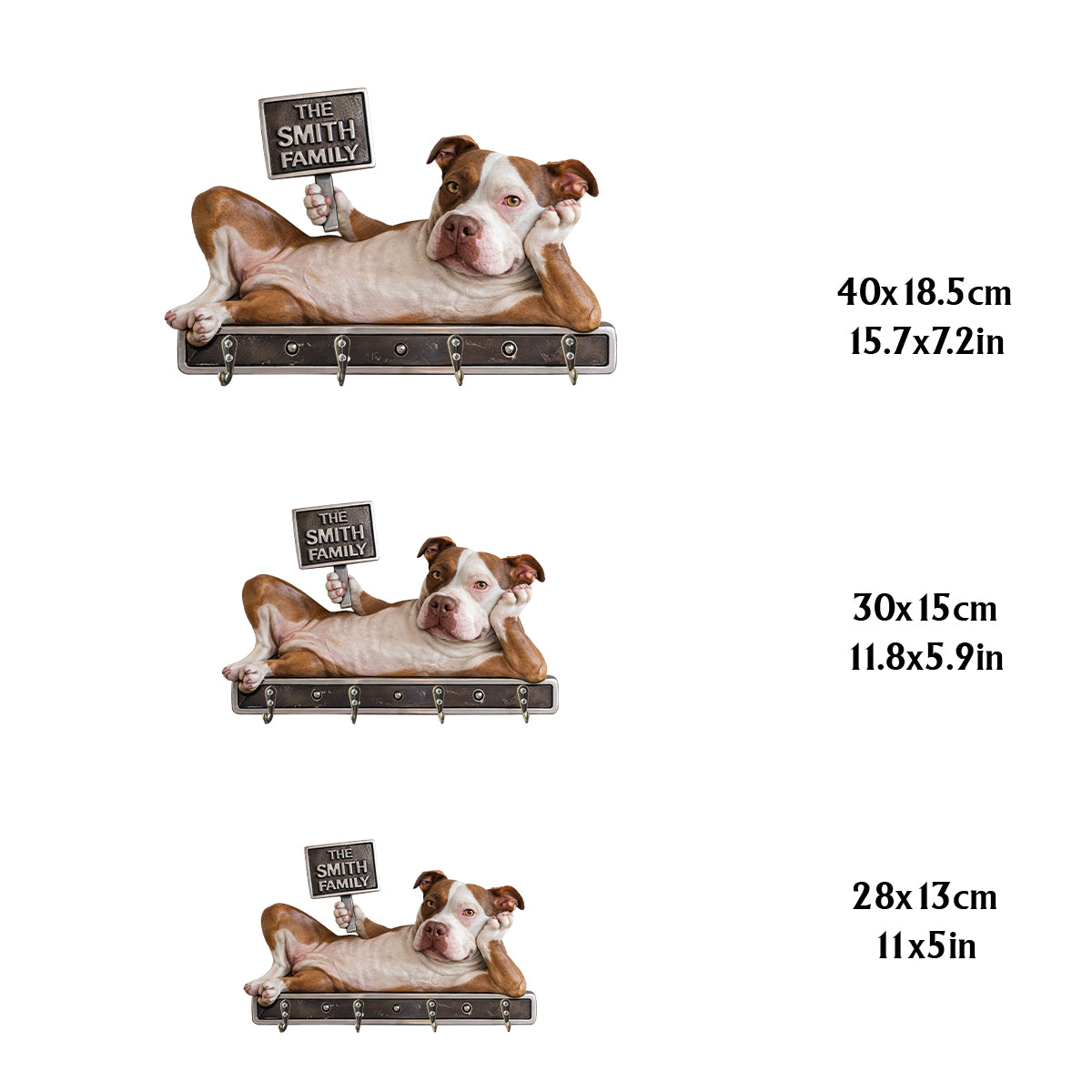 Funny Dog Decor - Personalized Dog Custom Shaped Hanging Rack