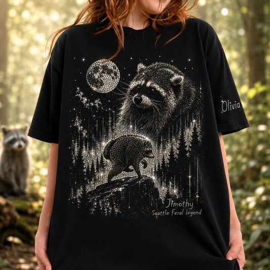 Vintage Jimothy Raccoon - Personalized Raccoon All Over Shirt
