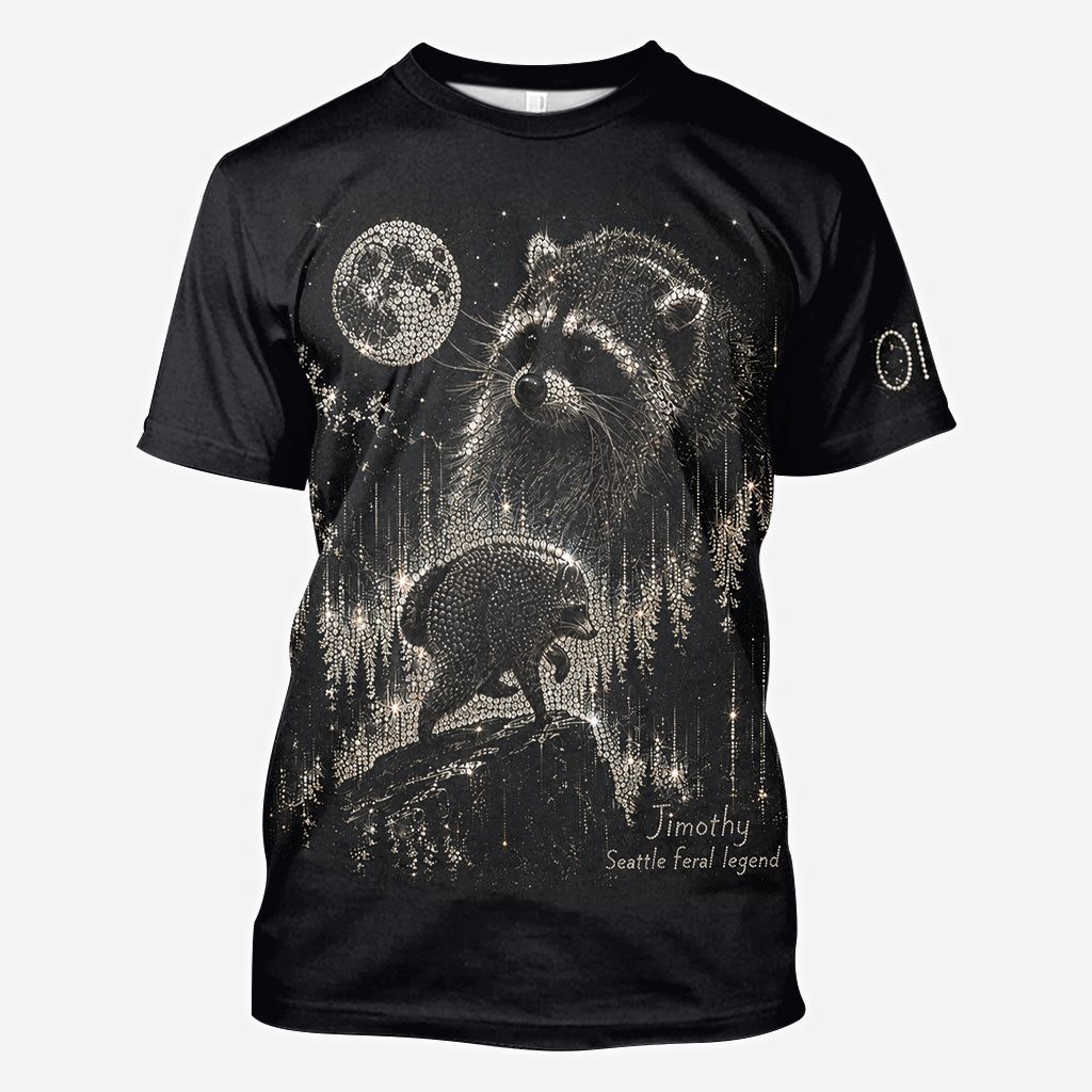 Vintage Jimothy Raccoon - Personalized Raccoon All Over Shirt