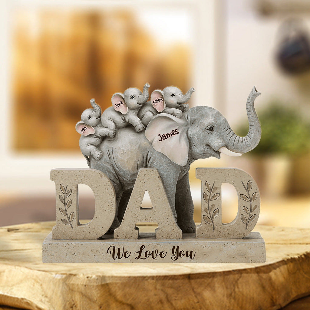 We Love You - Personalized Father Custom Shaped Acrylic Plaque
