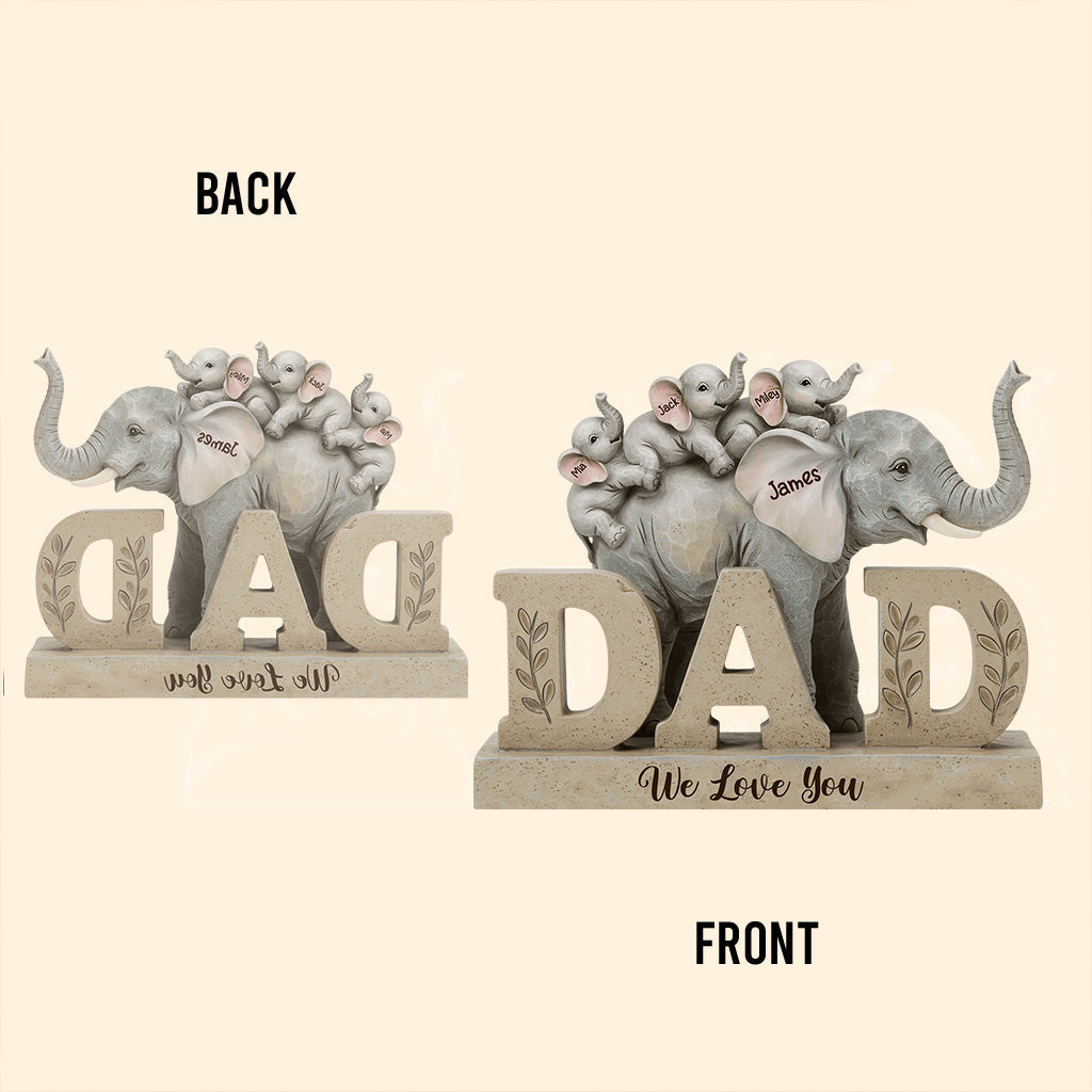 We Love You - Personalized Father Custom Shaped Acrylic Plaque