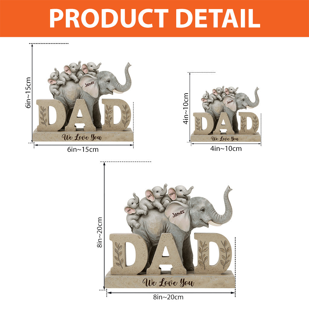 We Love You - Personalized Father Custom Shaped Acrylic Plaque