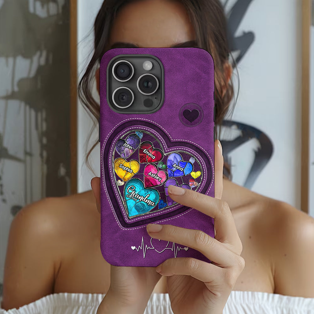 Les chéries de la maman de grand-mère - Coque de téléphone personnalisée avec impression intégrale « Grand-mère »