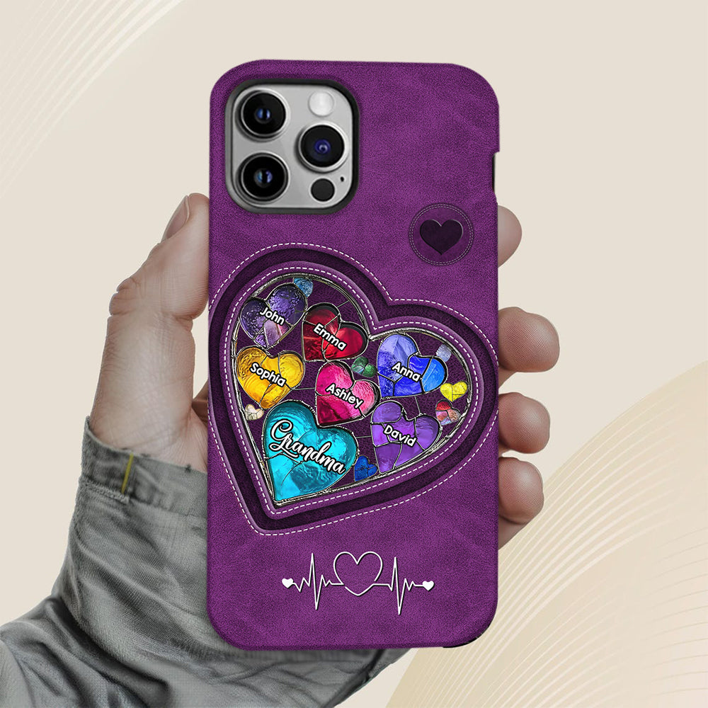 Les chéries de la maman de grand-mère - Coque de téléphone personnalisée avec impression intégrale « Grand-mère »