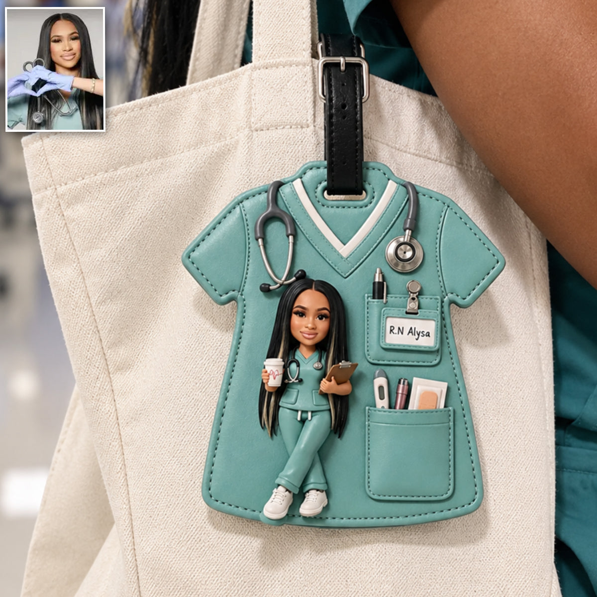 Nurse Life - Personalized Nurse Luggage Tag