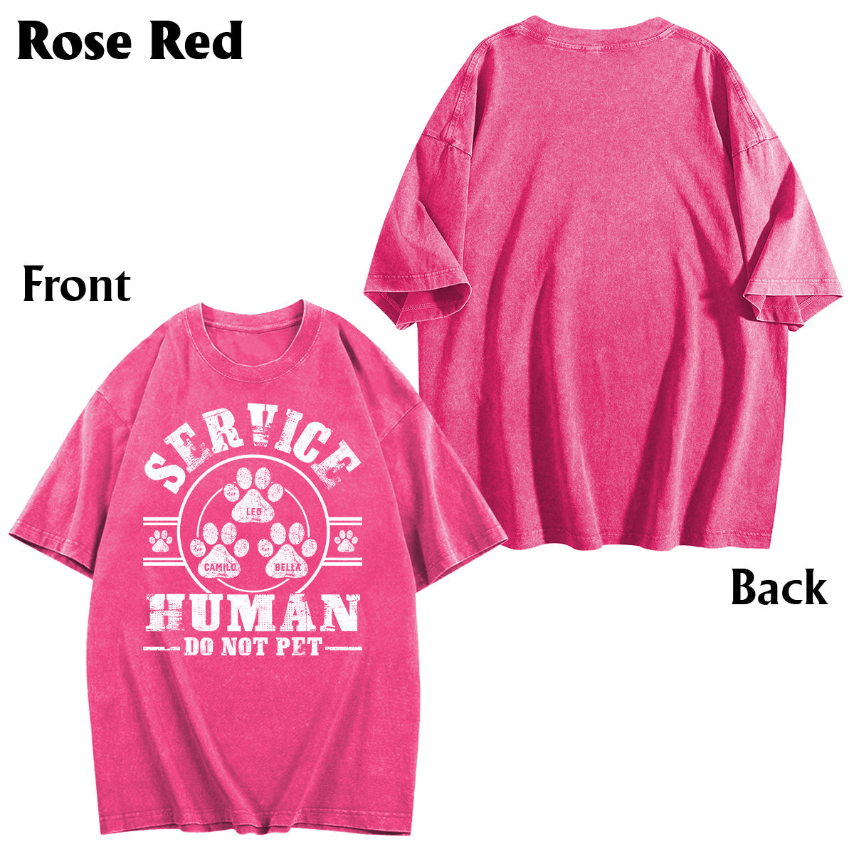 T-shirt personnalisé « Service Human Do Not Care » pour le lavage des chiens