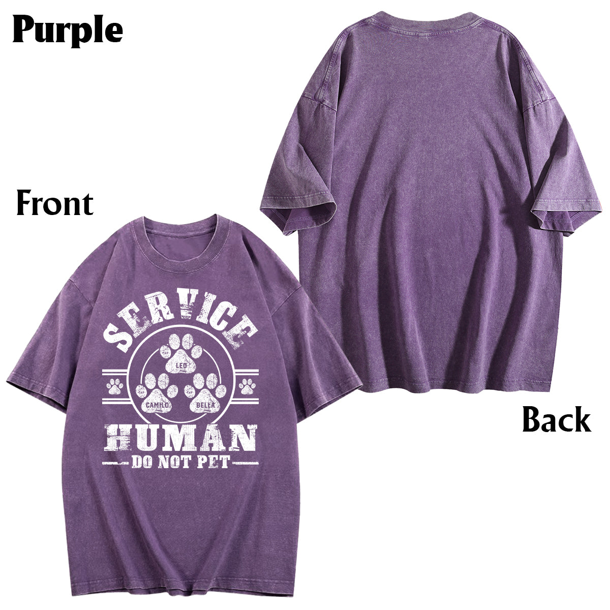 T-shirt personnalisé « Service Human Do Not Care » pour le lavage des chiens