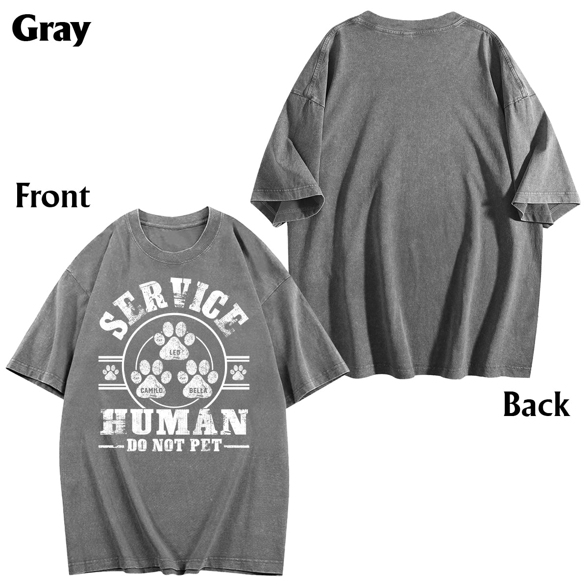 T-shirt personnalisé « Service Human Do Not Care » pour le lavage des chiens