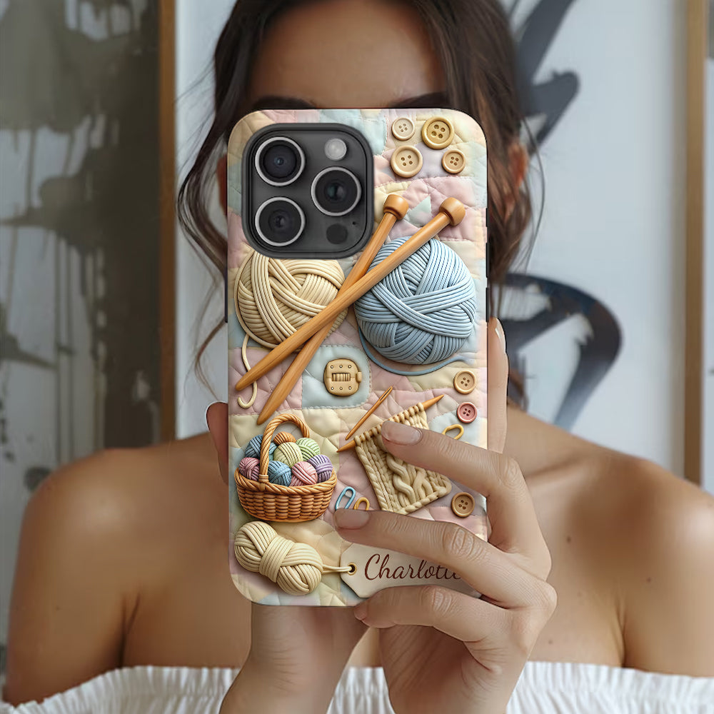 Coque de téléphone personnalisée « Couture » ​​avec imprimé intégral
