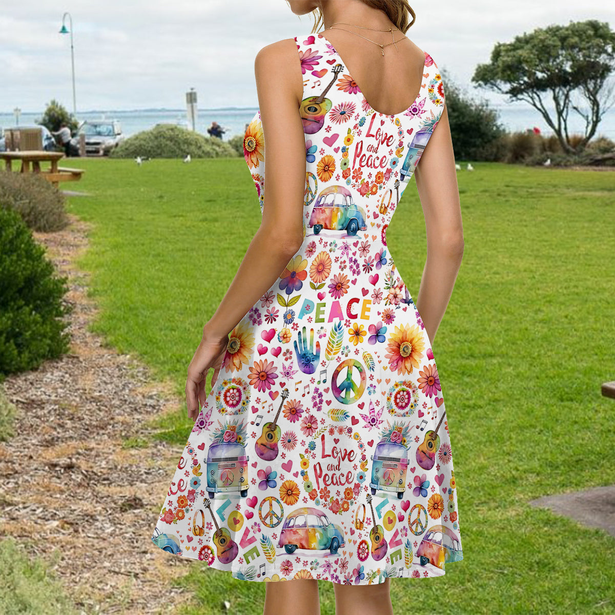 Hippie Soul - Personalized Hippie Sleeveless Dress