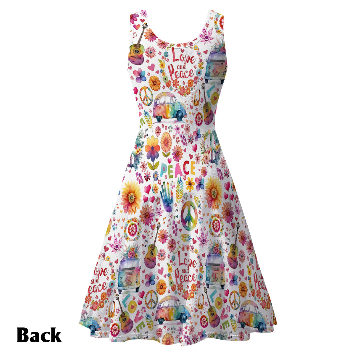 Hippie Soul - Personalized Hippie Sleeveless Dress