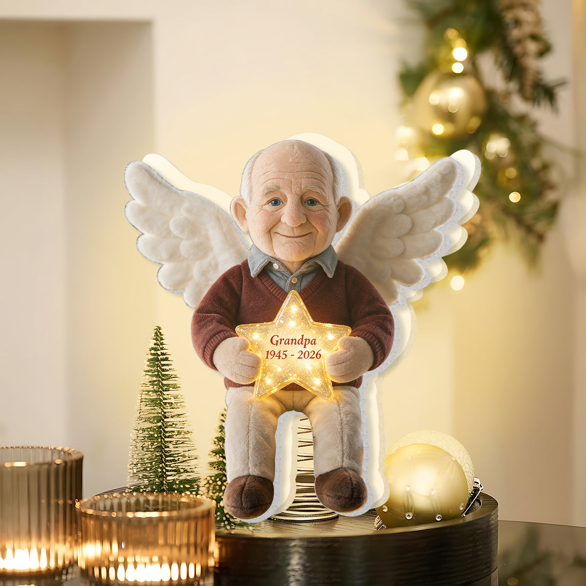 I'm Always With You - Personalized Memorial LED Light Tree Topper