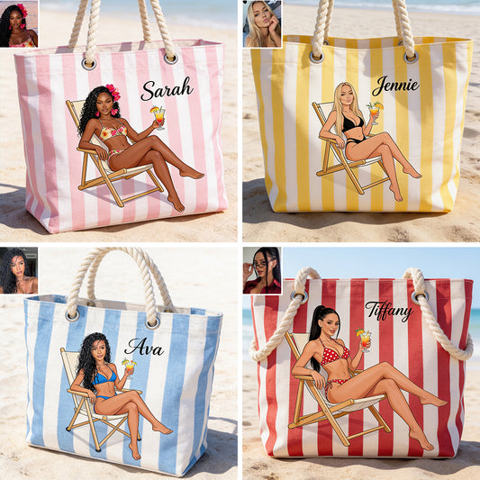 Summer Escape Collection - Personalized Sea Lover Beach Bag