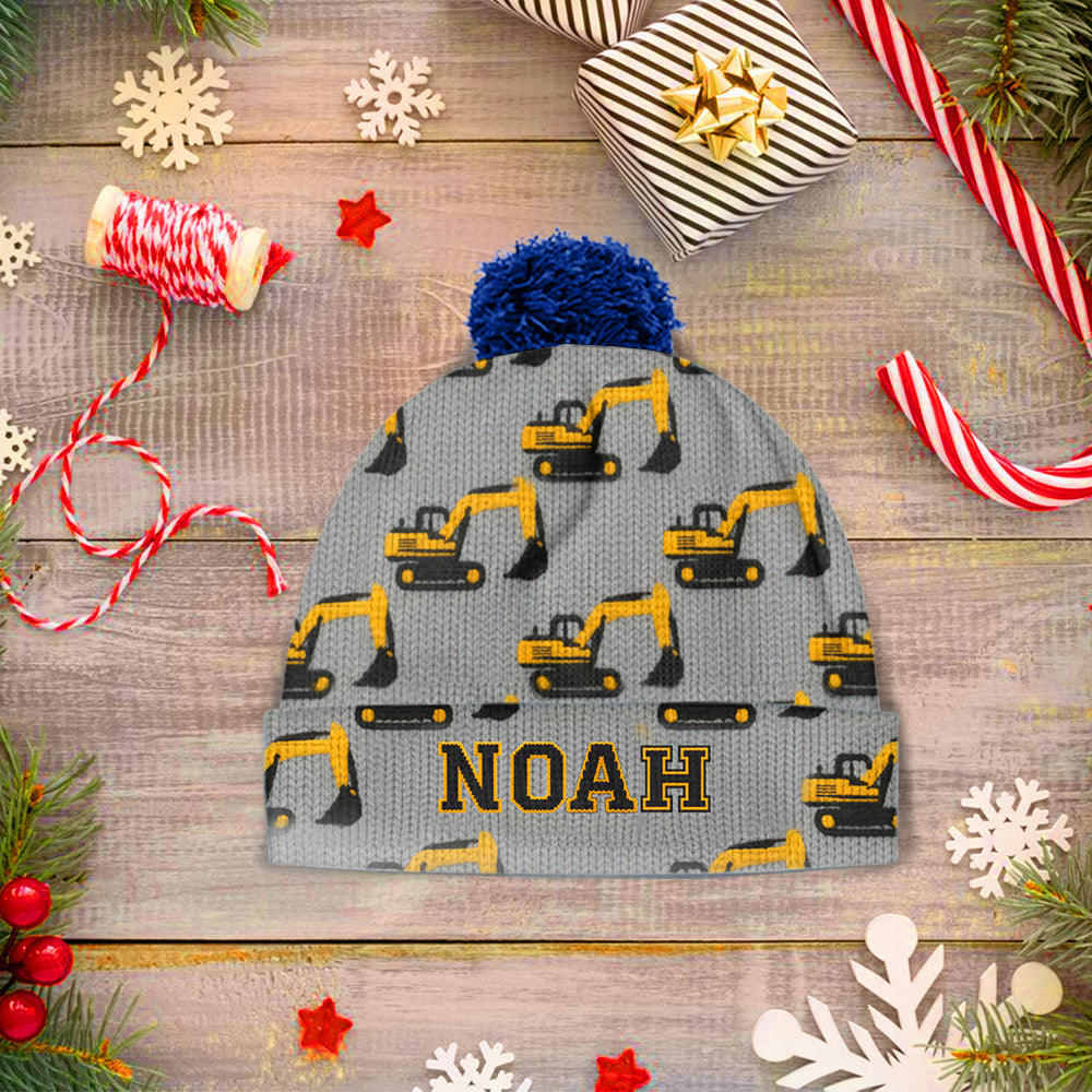 Bonnet personnalisé avec initiale, cadeau idéal pour les enfants.