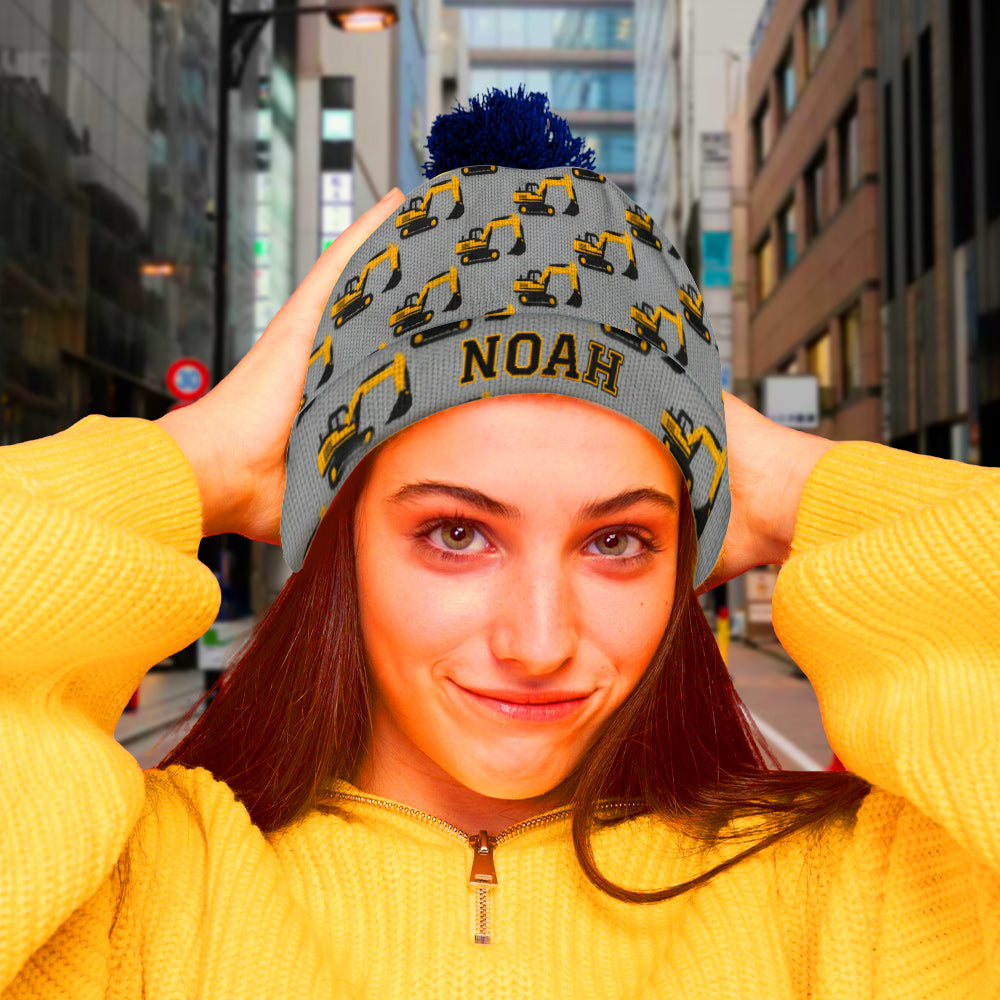 Bonnet personnalisé avec initiale, cadeau idéal pour les enfants.