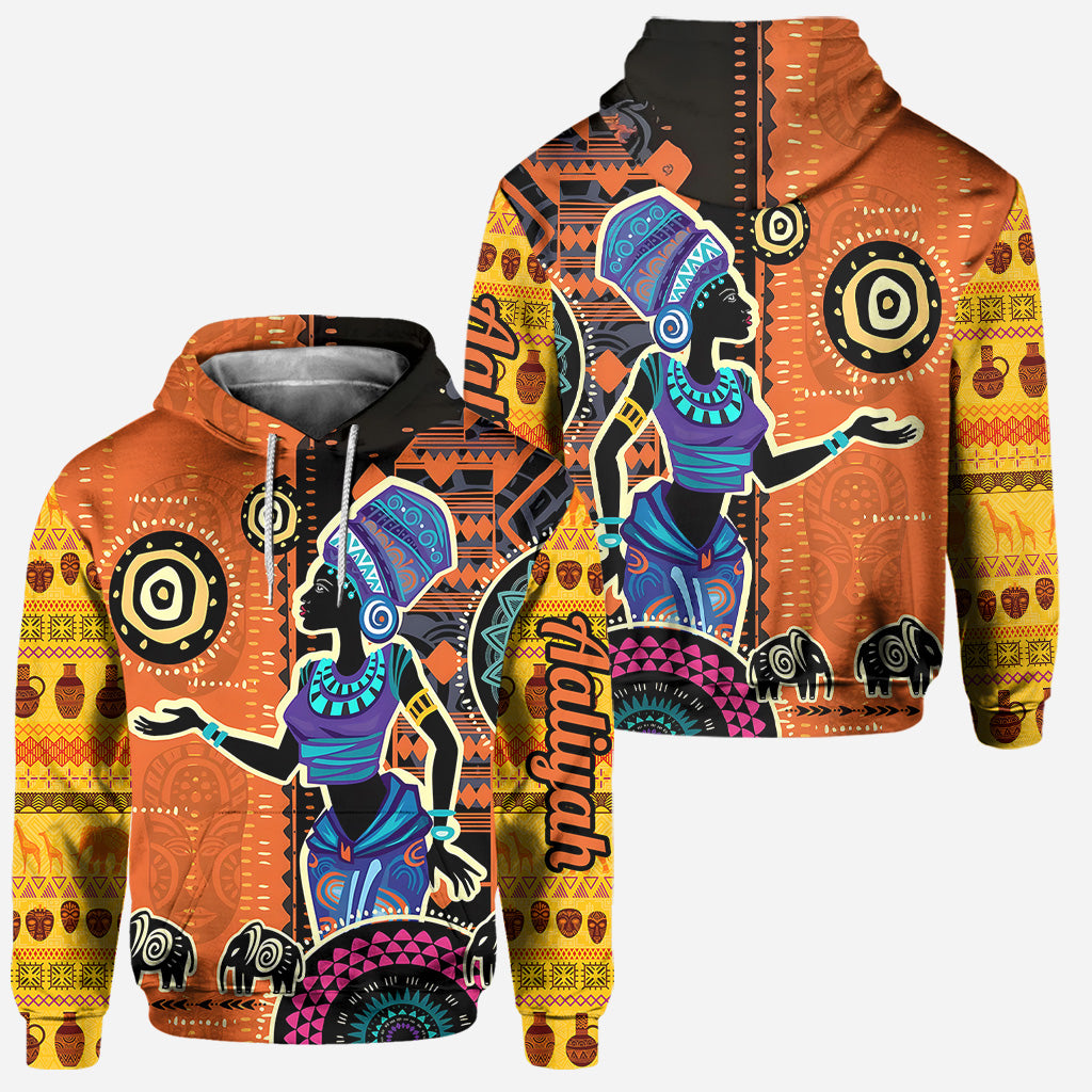 Couleurs d'Afrique - Sweat à capuche et legging personnalisés afro-américains