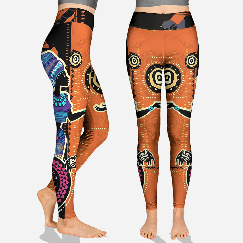 Couleurs d'Afrique - Sweat à capuche et legging personnalisés afro-américains