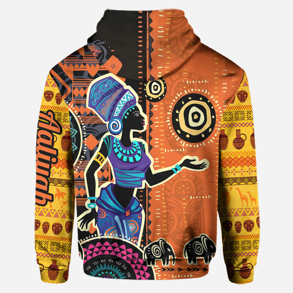 Couleurs d'Afrique - Sweat à capuche et legging personnalisés afro-américains