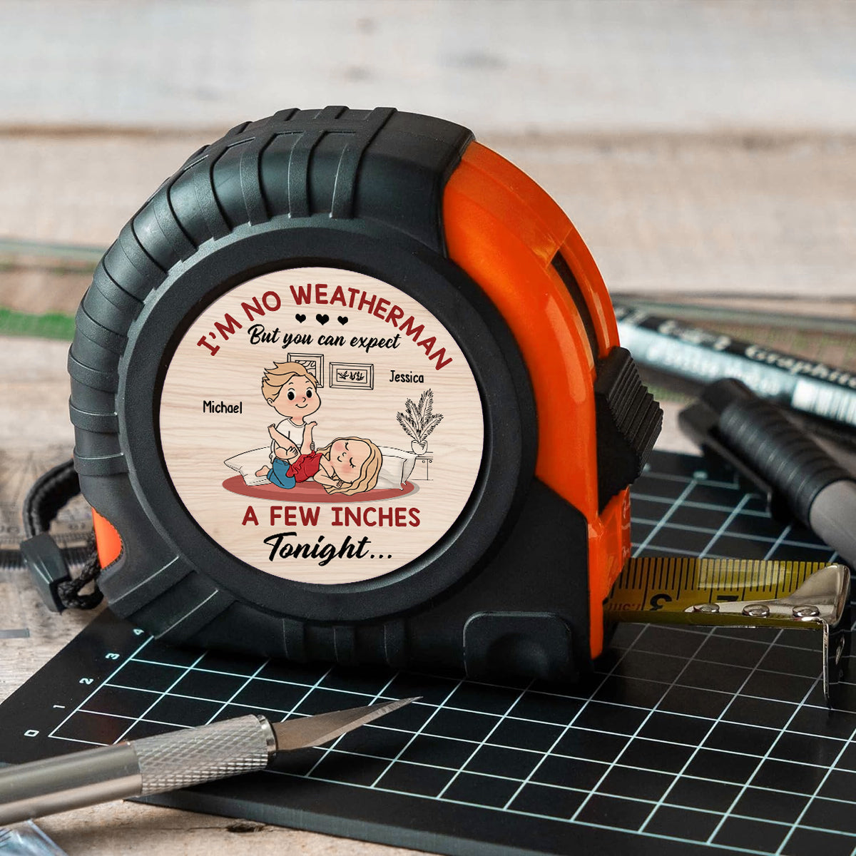 Quelques centimètres - Mètre ruban personnalisé pour couples