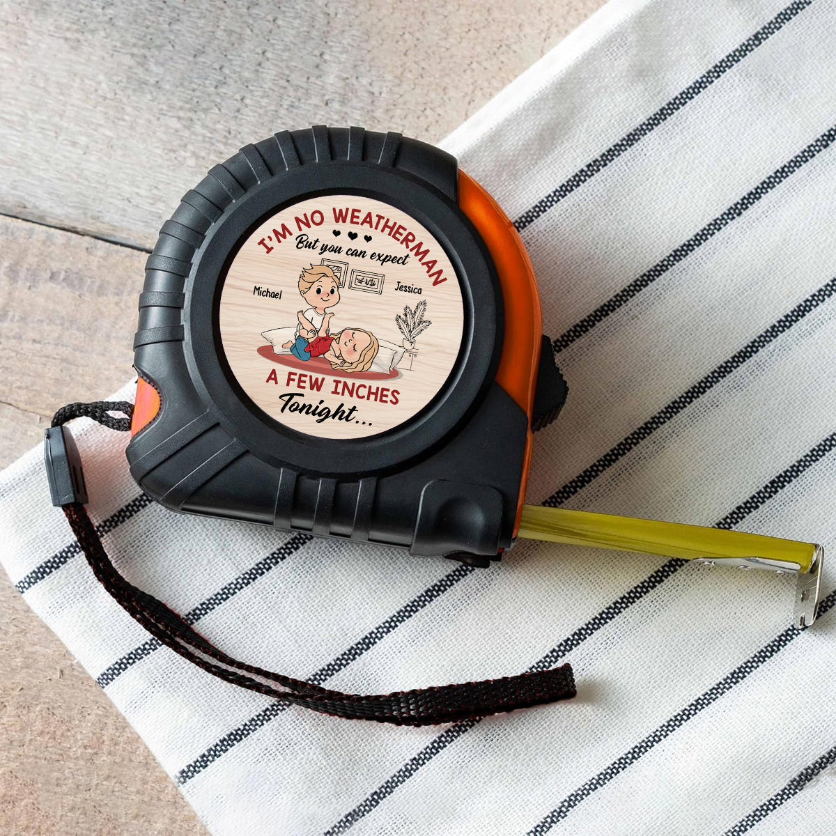 Quelques centimètres - Mètre ruban personnalisé pour couples