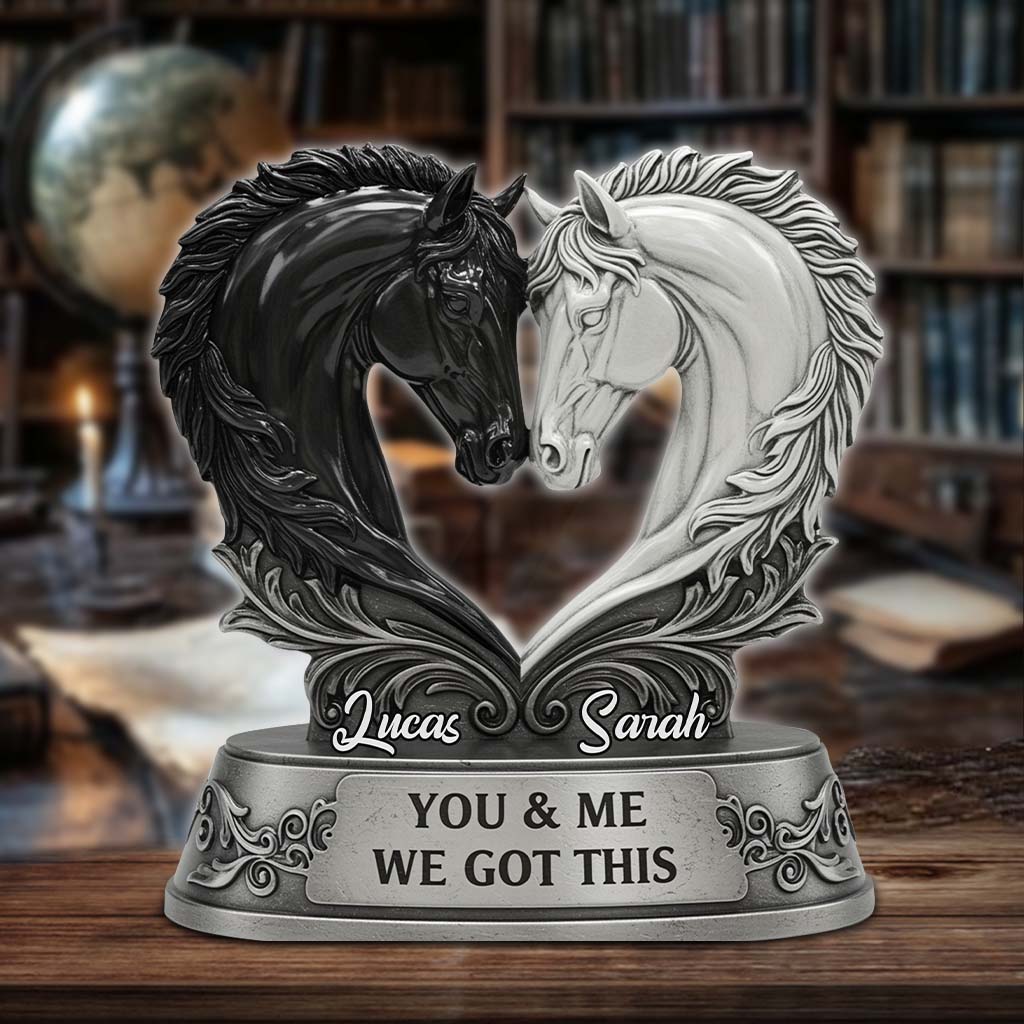 Toi et moi, on gère - Plaque acrylique personnalisée pour couple