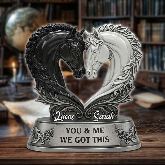 You & Me We Got This - Personalized Couple Custom Shaped Acrylic Plaque