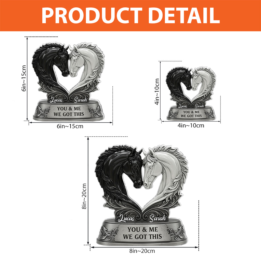 Toi et moi, on gère - Plaque acrylique personnalisée pour couple