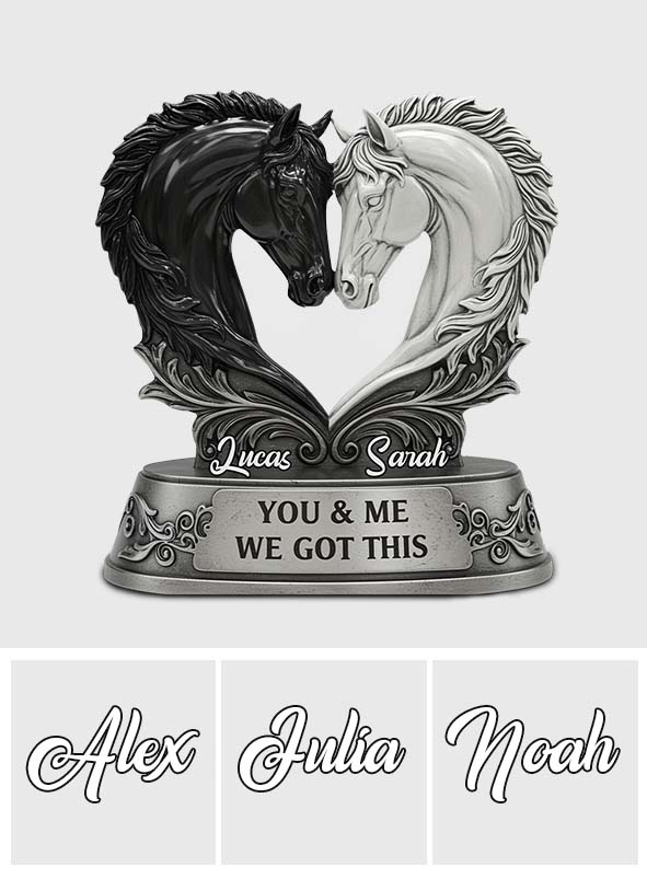 Toi et moi, on gère - Plaque acrylique personnalisée pour couple
