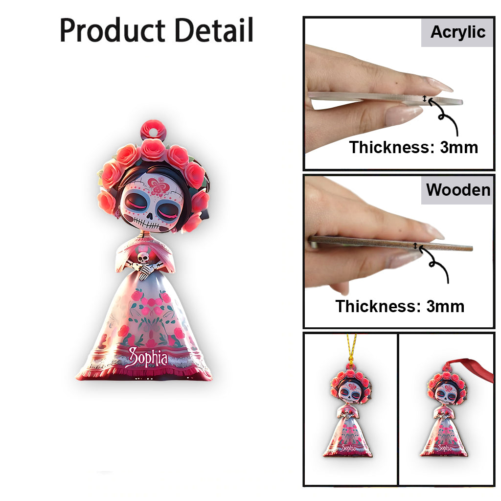 Crâne de sucre - Ornement de crâne personnalisé