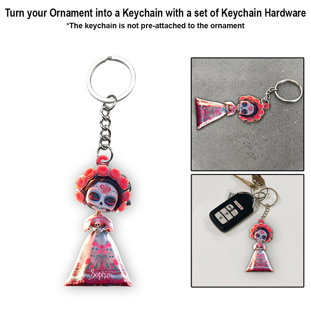 Crâne de sucre - Ornement de crâne personnalisé