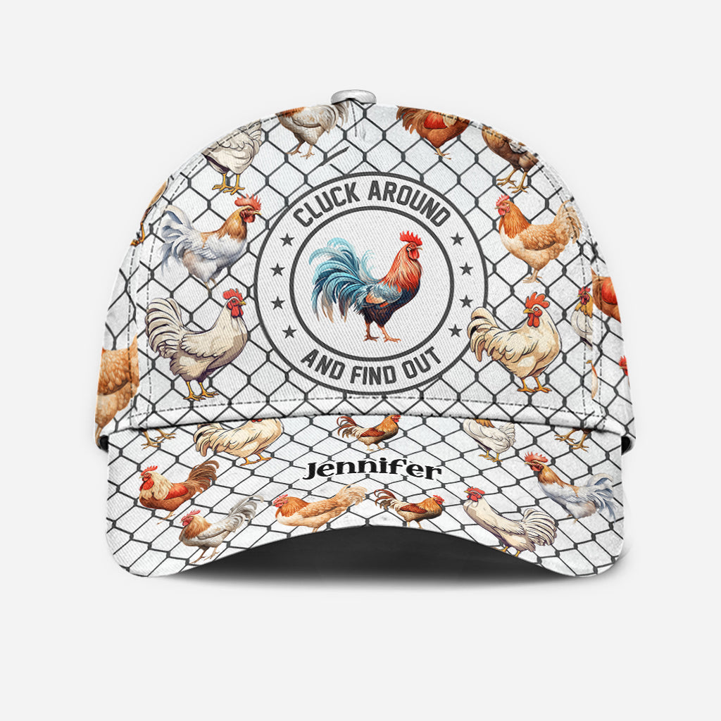 Cluck Around And Find Out - Personalized Chicken Classic Cap