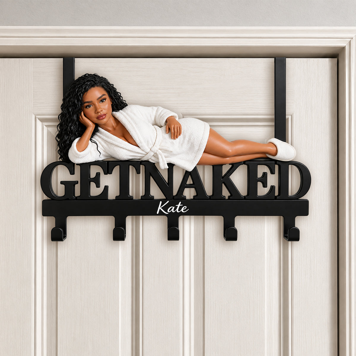 Relax - Personalized Spicy Couple Metal Door Hooks