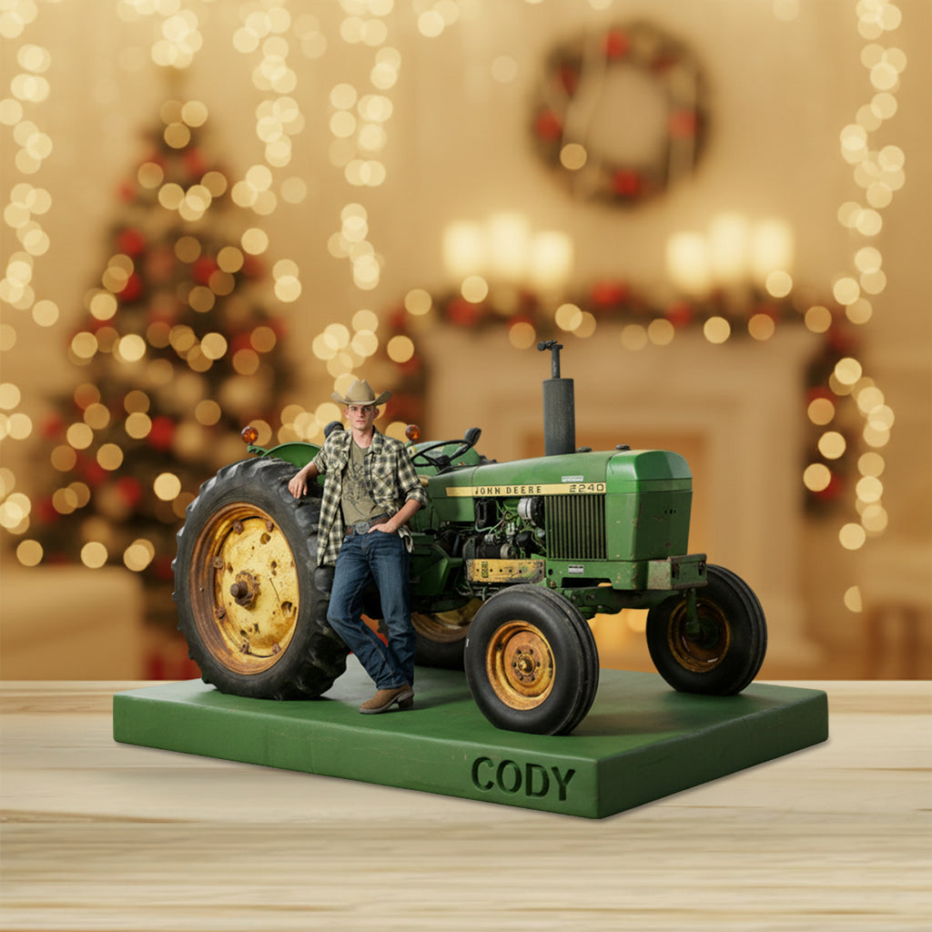 Plaque acrylique personnalisée à partir de n'importe quelle photo - Modèle « agriculteur » sur mesure